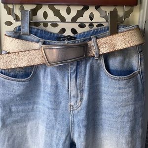 Aldo white leather belt ❤️😍